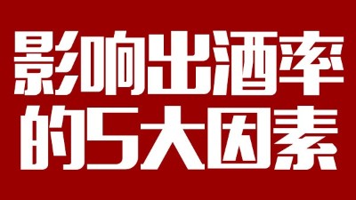 用蒸汽釀酒設(shè)備想多出酒多賺錢，影響出酒率的5大因素務(wù)必要弄清