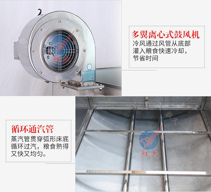 823雅大攤涼蒸煮釀酒設備內(nèi)部結(jié)構(gòu)