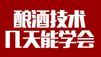 釀酒設備多少錢一套，釀酒技術一般幾天能學會？