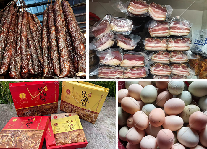 10.11用蒸餾后的酒糟來養(yǎng)豬和雞，制作成土特產(chǎn)